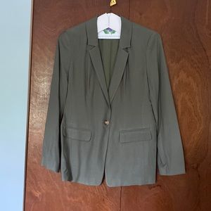 Loft olive blazer - size 10